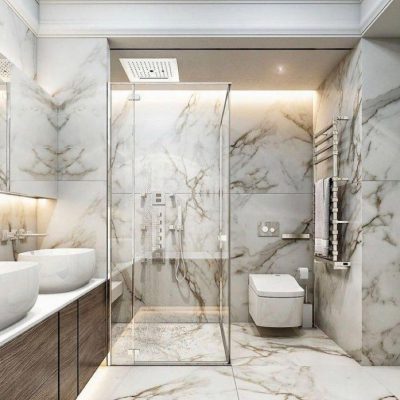 đá ốp phòng tắm sang trọng, hiện đại